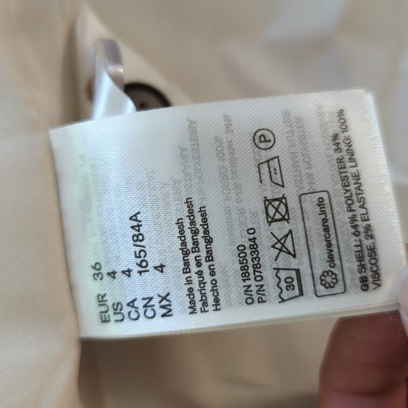 H&M Double Breasted 6 Buttons Blazer Tan 4 Business casual work office preppy - Picture 8 of 8